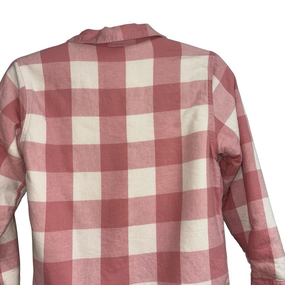 Outdoor Kid's Girl's L Large Shacket Button Down Flannel Shirt Sherpa Lined - Picture 5 of 6